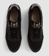 Cael" black leather sneakers