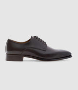 Derby couture en cuir gris anthracite "Cassio" - IZAC