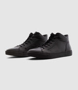 Cassius" black leather sneakers