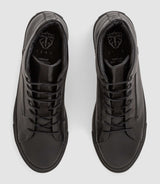 Sneakers en cuir noir "Cassius" - IZAC