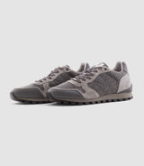 Claris" grey leather bi-material sneakers