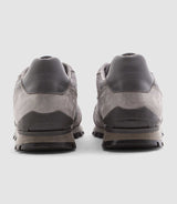 Claris" grey leather bi-material sneakers