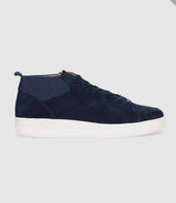 Sneakers en cuir lisse marine OMAR IZAC