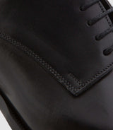 Black leather derby ORENZO