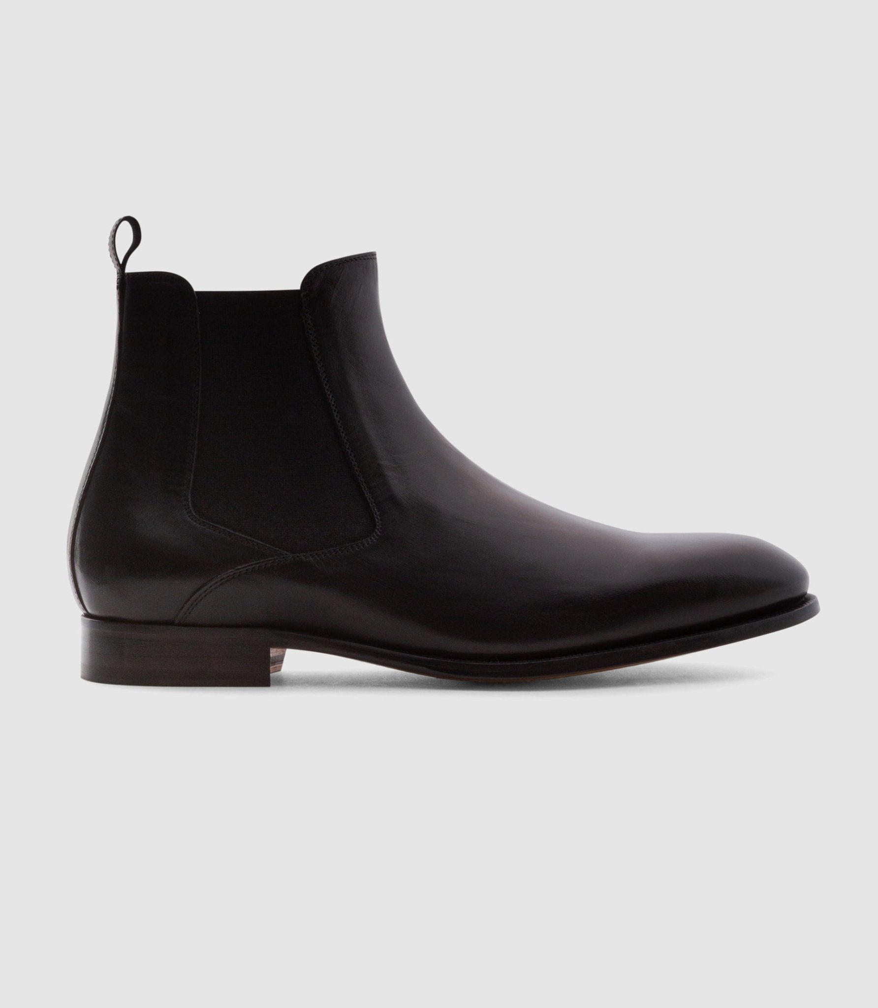 Bottines en cuir noir OTIS - IZAC