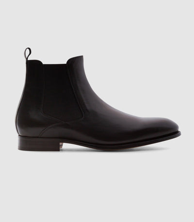 Bottines en cuir noir OTIS - IZAC