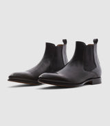 Bottines en cuir noir OTIS - IZAC