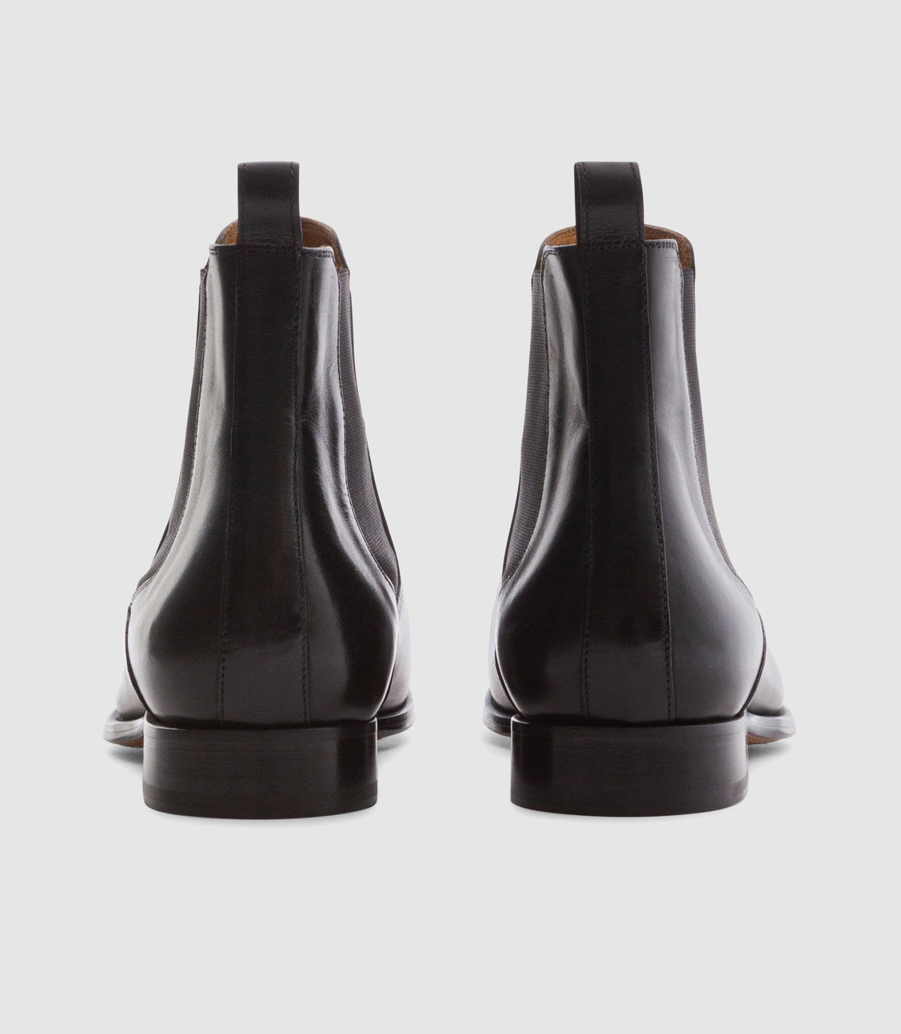 Bottines en cuir noir OTIS - IZAC