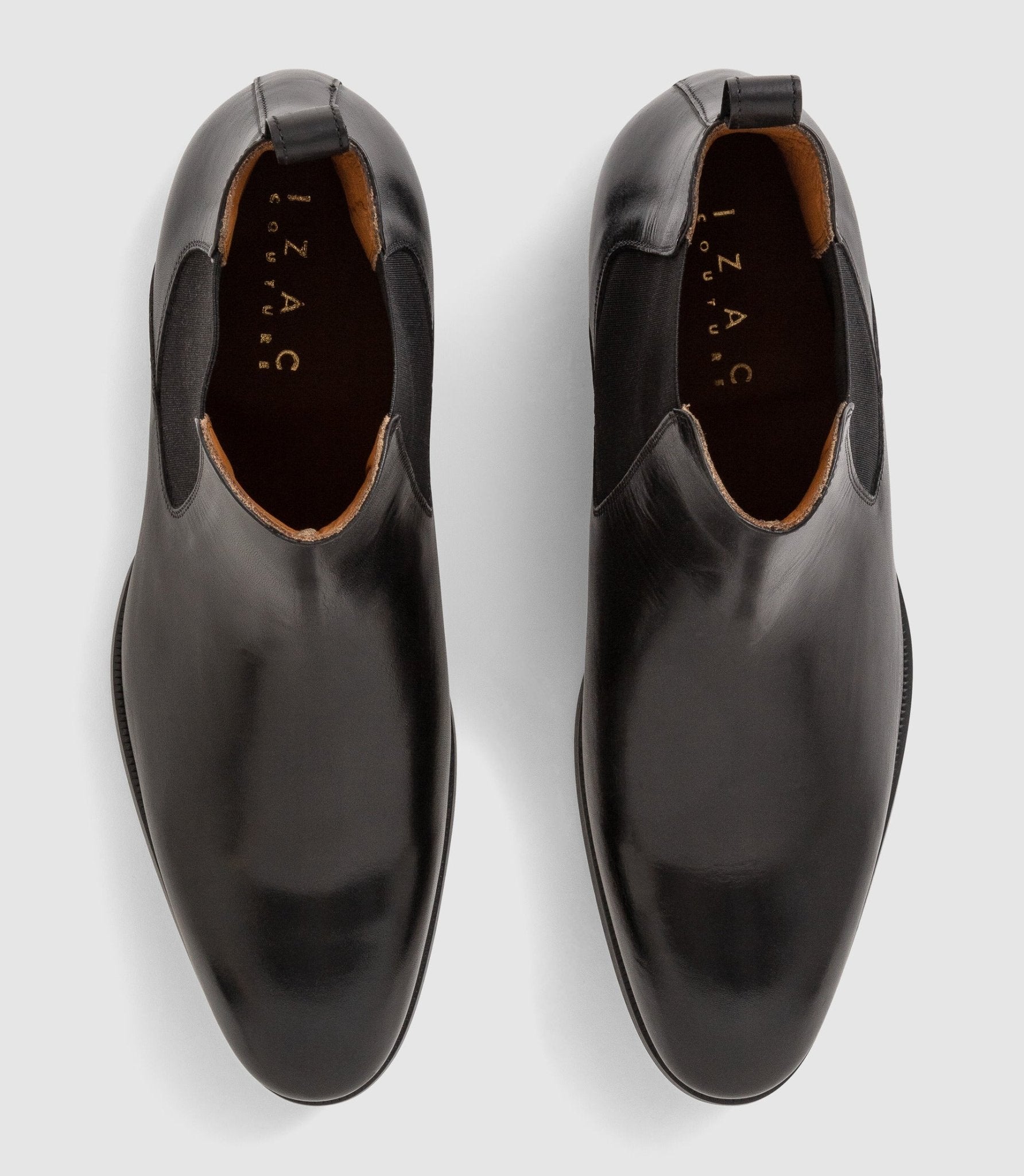 Bottines en cuir noir OTIS - IZAC