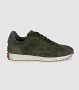 Khaki leather sneakers OTTO