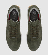 Khaki leather sneakers OTTO