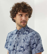 Chemise casual marine "Talasout" - IZAC