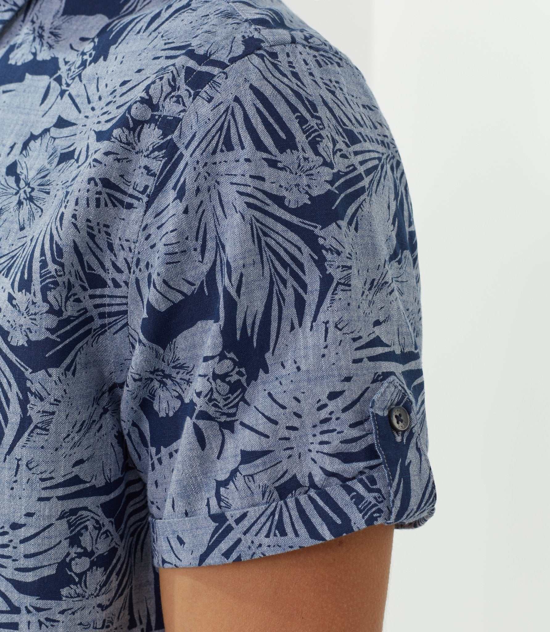 Chemise casual marine "Talasout" - IZAC