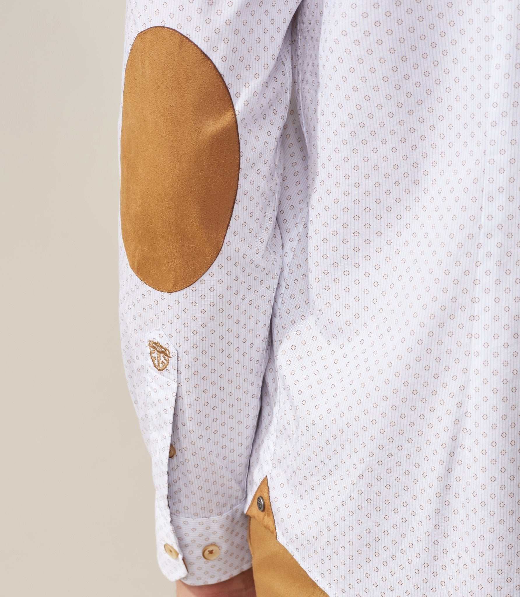 Chemise casual camel "Tendre" - IZAC