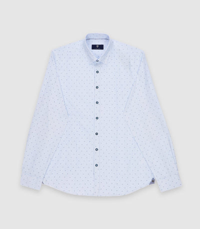 Chemise regular marine et blanche KELLYOUT - IZAC