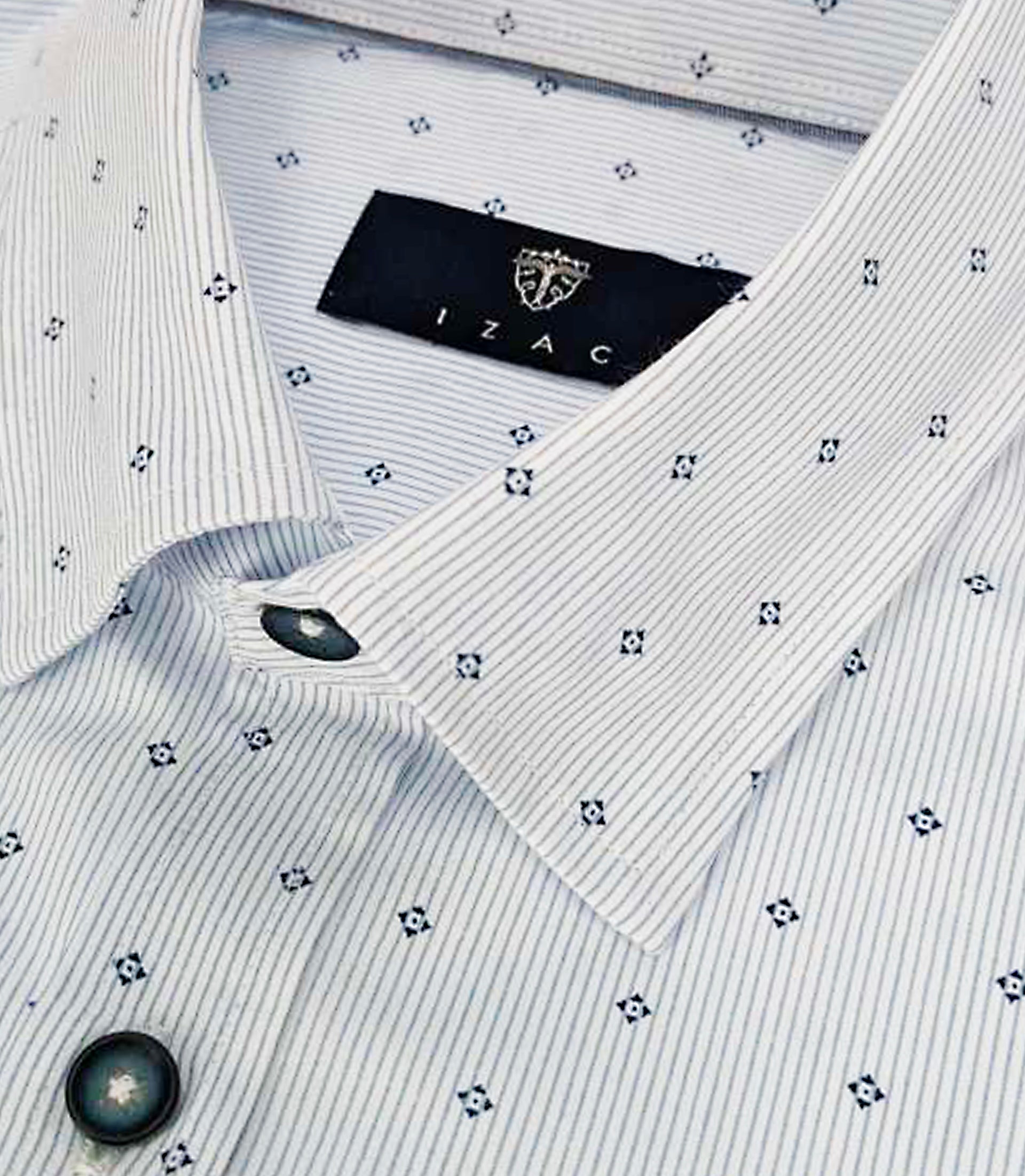 Chemise regular marine et blanche KELLYOUT - IZAC