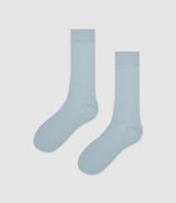 Chaussettes en coton stretch bleu ciel QOCK - IZAC