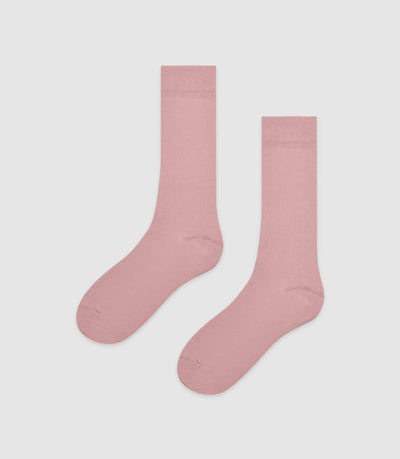 Chaussettes en coton stretch rose QOCK - IZAC