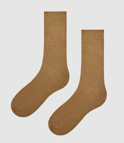 Lot de 2 chaussettes coton stretch camel ROCK - IZAC