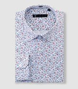 Chemise à imprimé floral blanc "Darylout" - IZAC