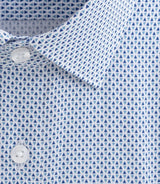 Chemise à imprimé micro motif bleu "Dang" - IZAC