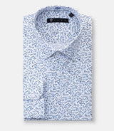 Chemise à imprimé floral bleu "Danielout" - IZAC