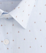 Chemise à imprimé micro motif ciel "Destin" - IZAC