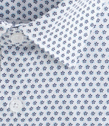 Chemise à imprimé micro motif blanche "Diego" - IZAC