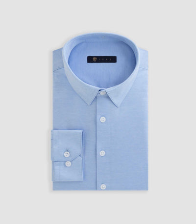 Chemise en jersey de coton ciel "Dylan" - IZAC