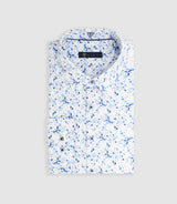 Madec" blue floral print shirt