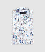 Chemise à imprimé floral bleu ciel "Marius"