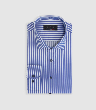 Chemise à rayures bleu ciel "Mayol" - IZAC