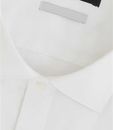 Satinmixteslim" white cotton shirt