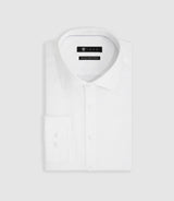 Chemise satin slim blanche "Satinslim" - IZAC