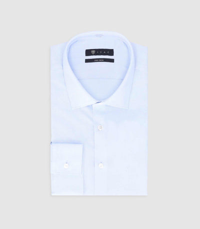 Chemise slim Easy Iron bleu MAXIME - IZAC