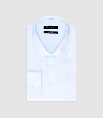 Chemise ville repassage facile bleu ciel PASTY - IZAC