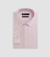 Chemise slim en satin de coton rose SATINSLIM - IZAC