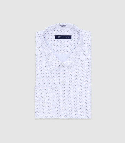 Chemise avec motifs blanche - IZAC