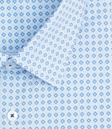 Chemise regular à imprimé bleu "Simon" - IZAC