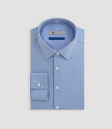 Chemise easy iron bleu "Benson" - IZAC