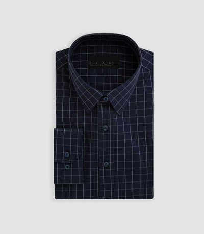 Chemise à carreaux marine "Buffy" - IZAC