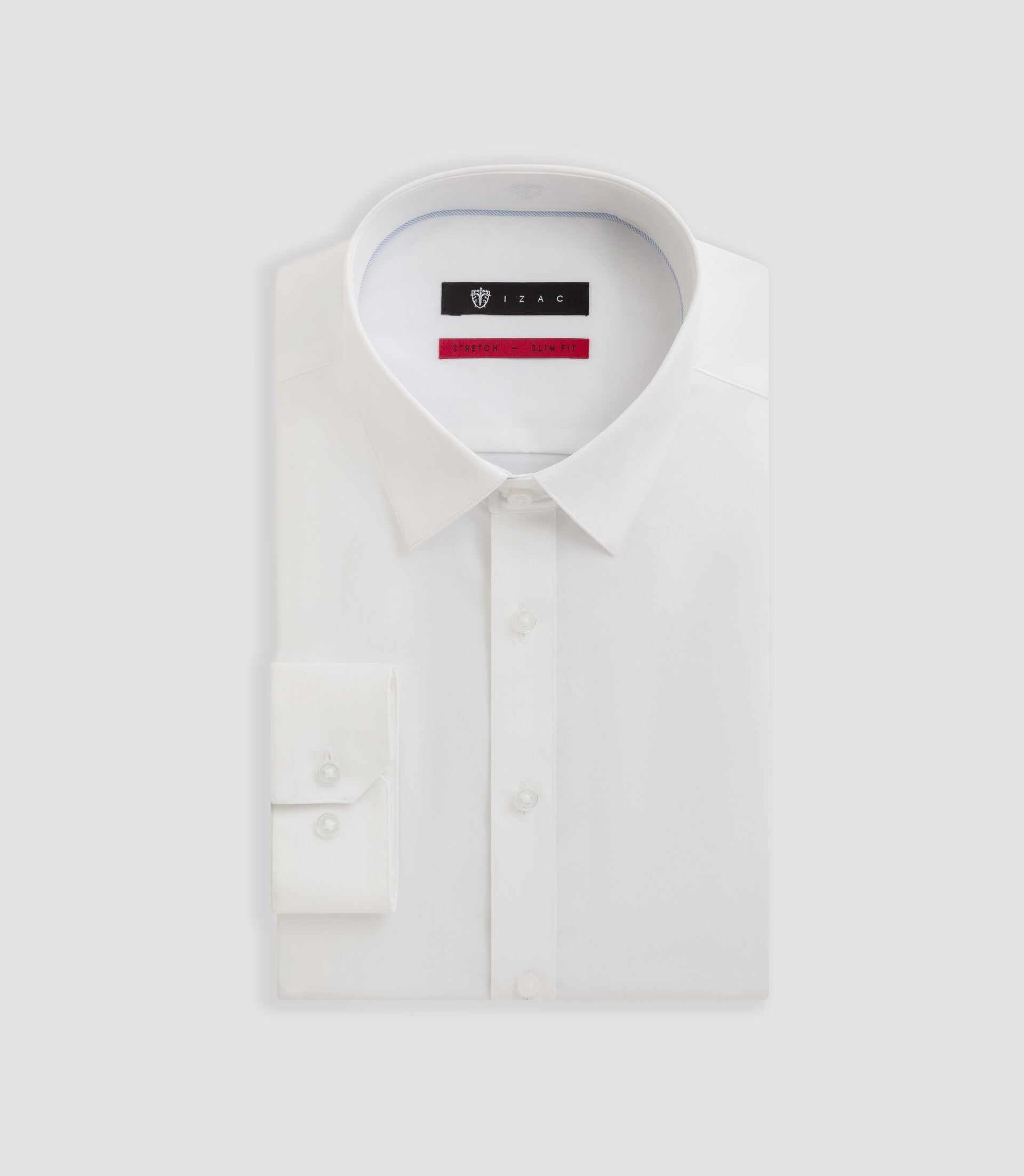 Chemise en popeline stretch blanche MALTE2BT - IZAC