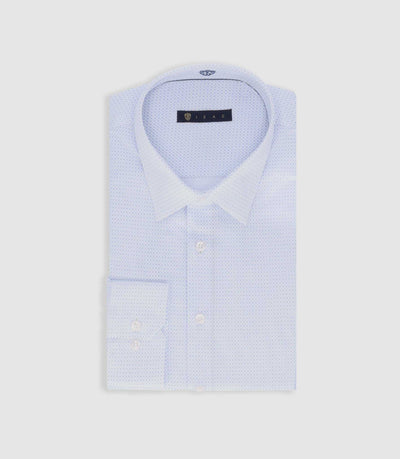 Chemise imprimée micro motifs blanc PEPIN - IZAC