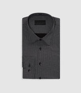 Chemise à imprimé micro motifs noir PEPIN - IZAC