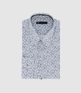 Chemise à imprimé floral bleu PERRUCHE - IZAC