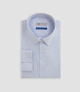 Easy iron shirt with sky blue stripes PRESTON