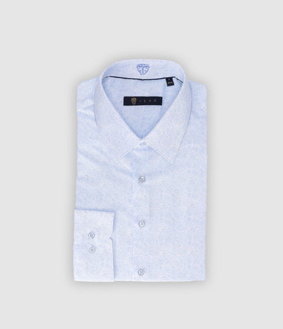 Chemise slim imprimée ciel PAQUITO - IZAC