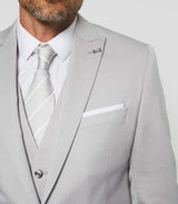 Costume 2 boutons gris "Faki" - IZAC