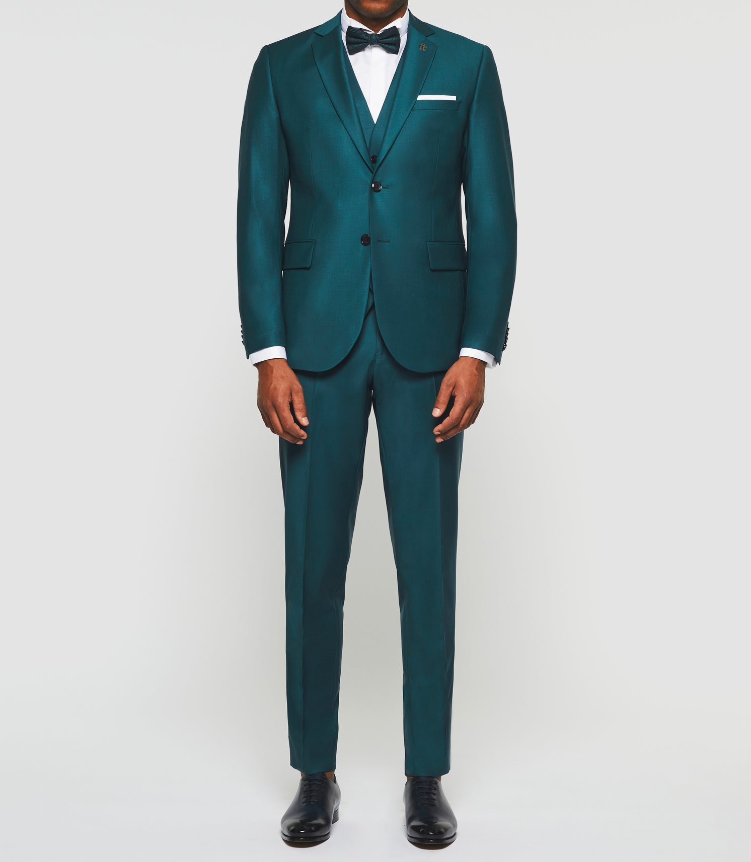 Costume 2 boutons en laine vert FAVORIOUT - IZAC