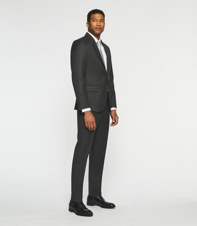 Costume 2 boutons en laine kaki LATIN - IZAC